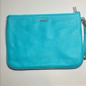 Rebecca Minkoff Turquoise Leather Wristlet